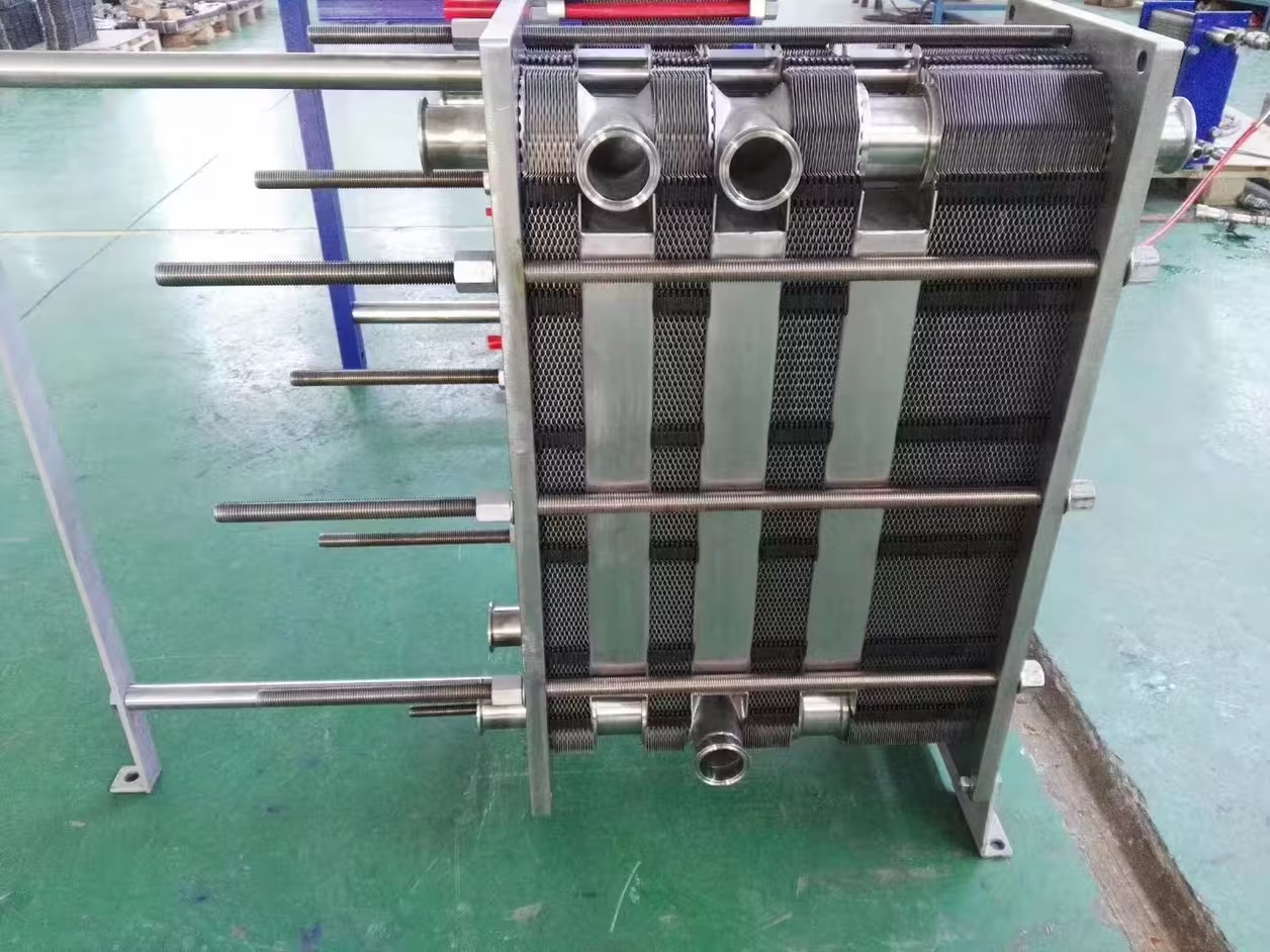 The yogurt production line renovation of a dairy enterprise adopts our KDP multi-stage food grade plate heat exchanger system.