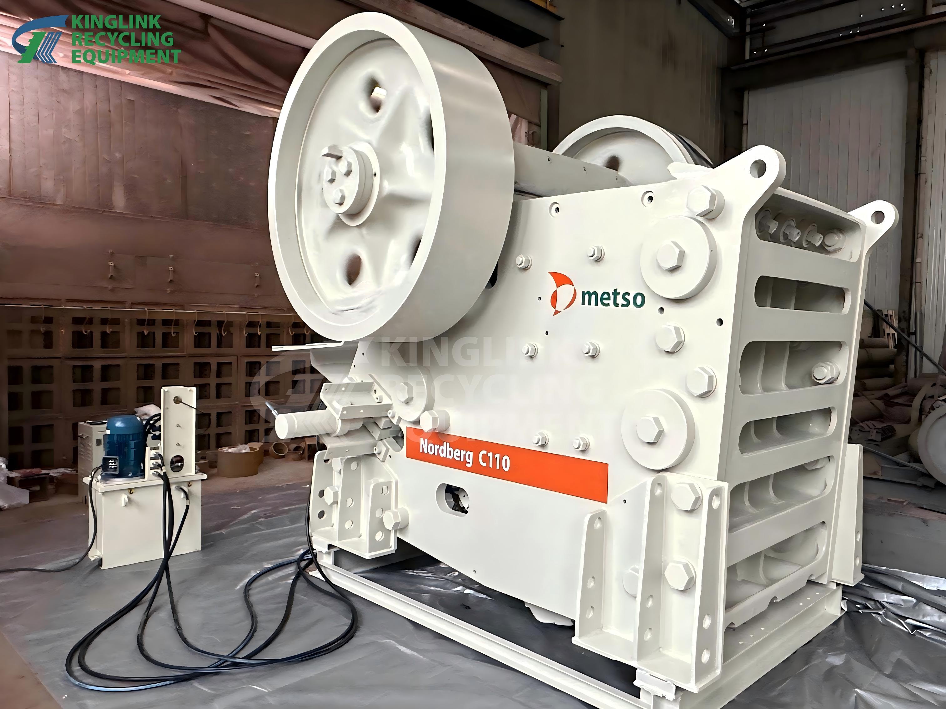 Renewed Metso C110 Jaw Crusher