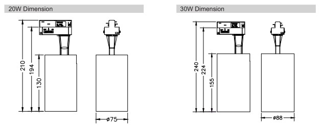 LED Track Spot light