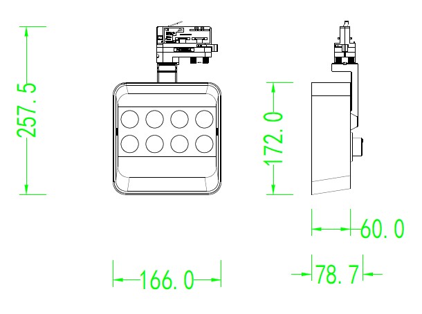 LED Wall Washer Track light