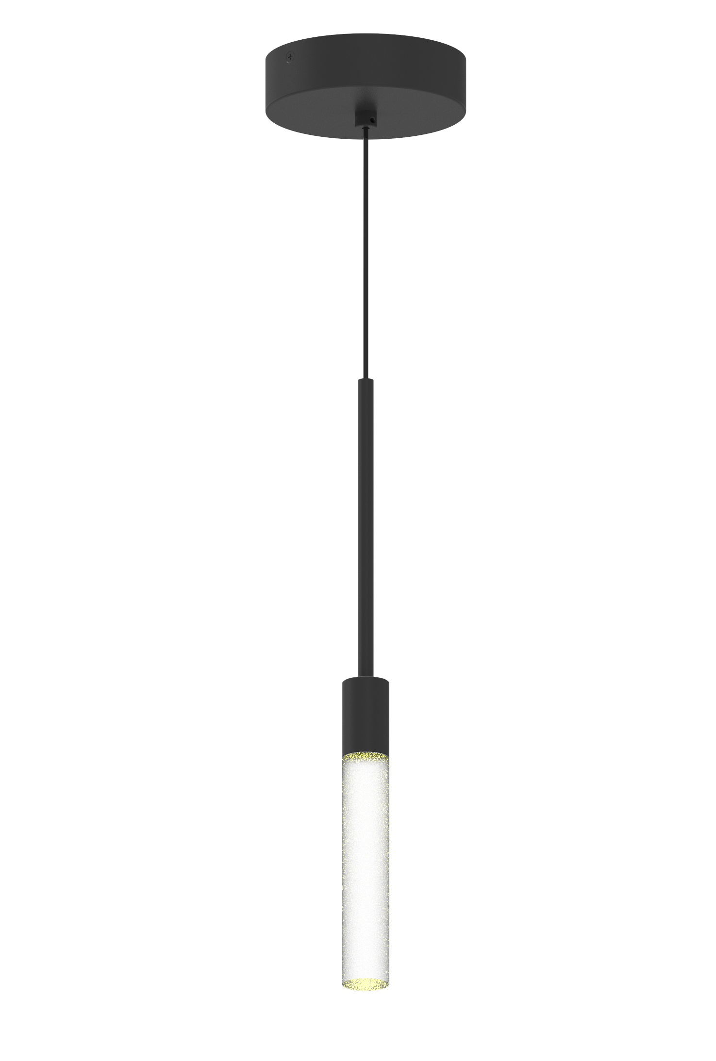 LED Pendant light with Bubble or frosted Acrylic rod