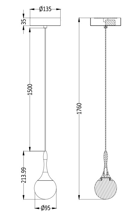 企业微信截图_1749288765724 LED Pendant light with Crystal Ball