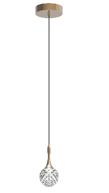 LED Pendant light with Crystal Ball