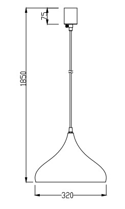 企业微信截图_17492888757146 LED Pendant light with Metal shade