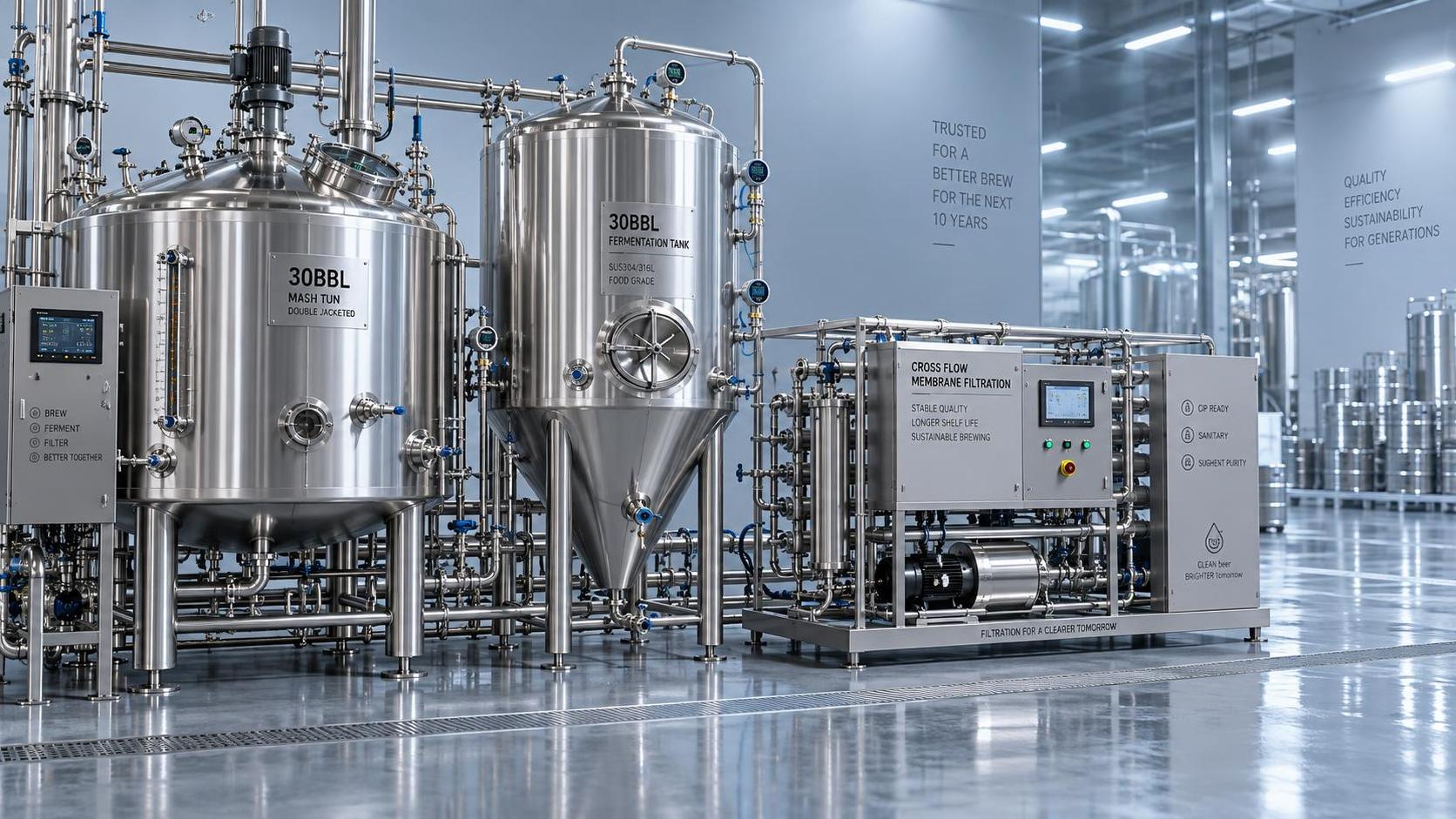 Beer Production Equipment Lifecycle Cost Analysis: TCO Breakdown for Brewhouse, Fermentation, and Filtration Systems Over 10 Years