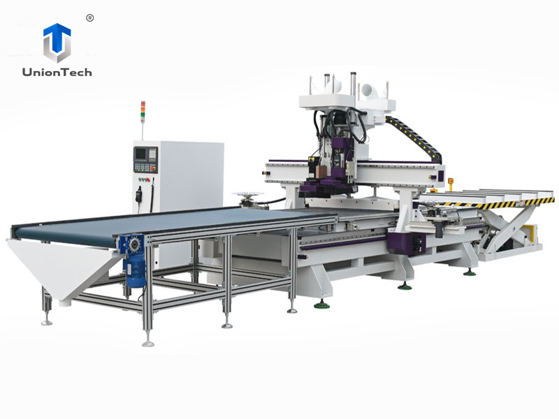 Woodworking 1325 Auto Nesting Cnc Router Machine 4 X 8ft Vacuum Bed 9kw Wood Automatic Multi-spindles Head 3d Ua 4020 Cnc