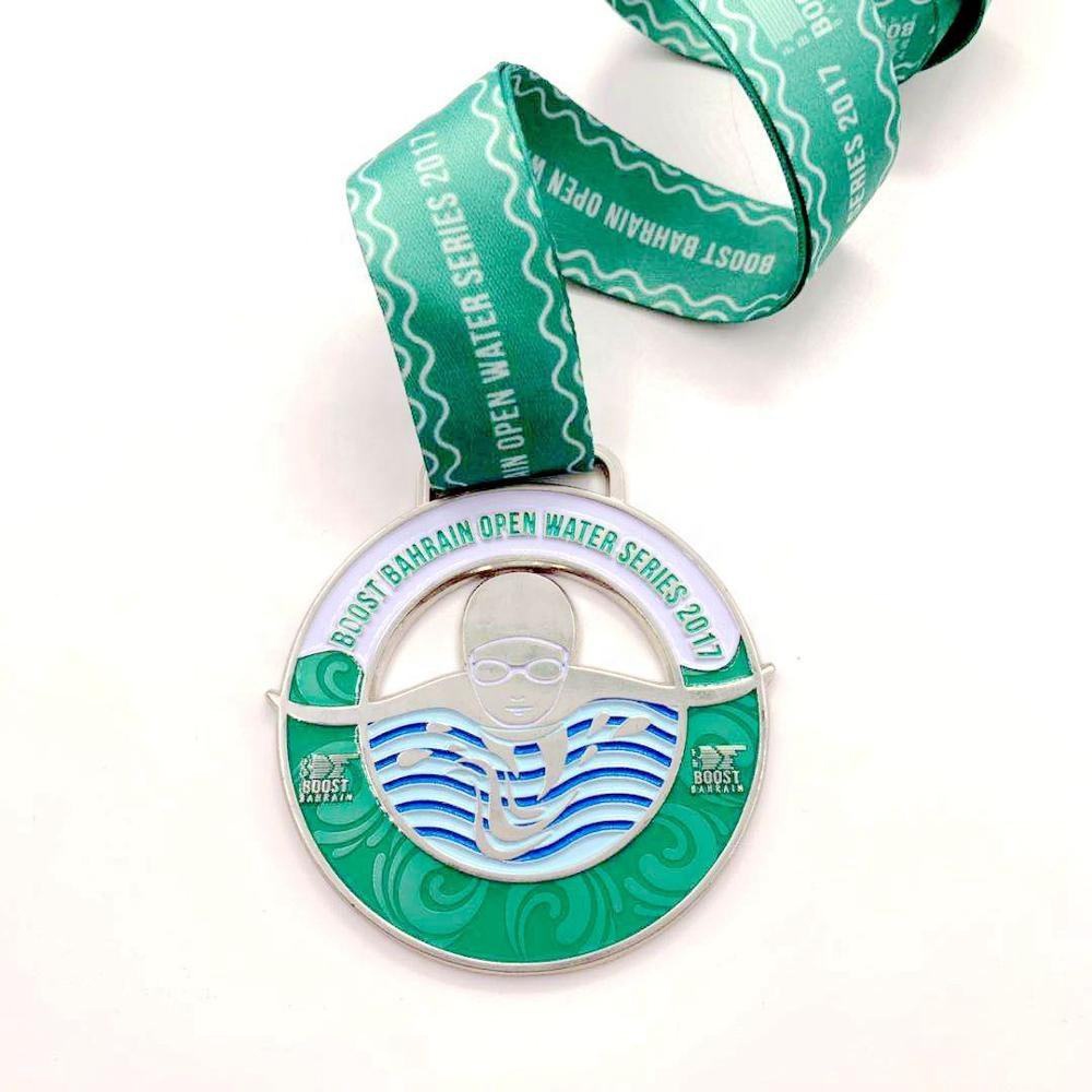Competition medals as commemorative inexpensive medals for swimming