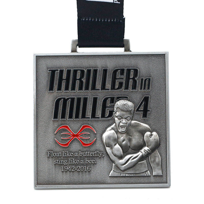Custom zinc alloy 3D metal boxing championship medals and trophies