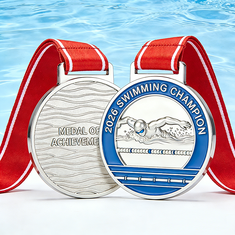 OEM Custom Metal Sports Medals with 3D Logos - Basketball, Football, Tennis, and Match Medals with Ribbons