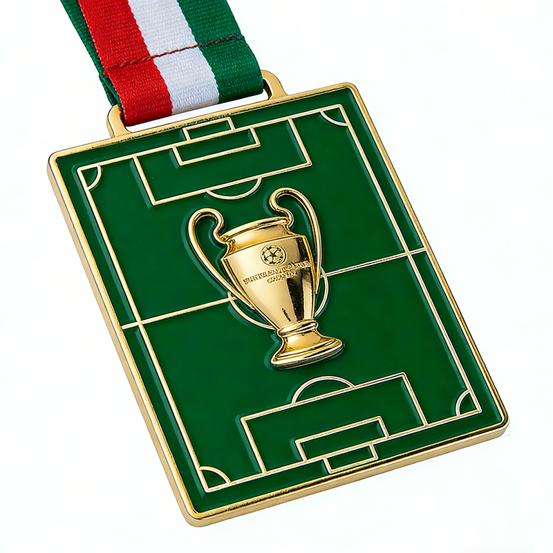 Customized World Gold Medal Series Football Match League Champion Home Decor Die-cast Offset Printed Coins Crafts Fan Souvenirs