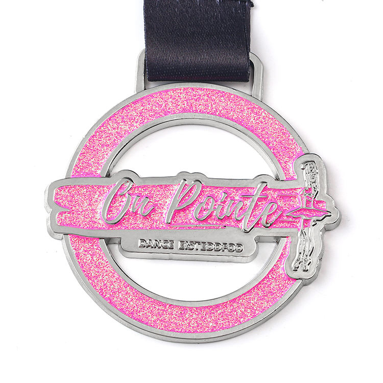 OEM competition medals, custom logos, metal dance medals, glitter effect enamel, figure skating, Latin gymnastics, carnival medals
