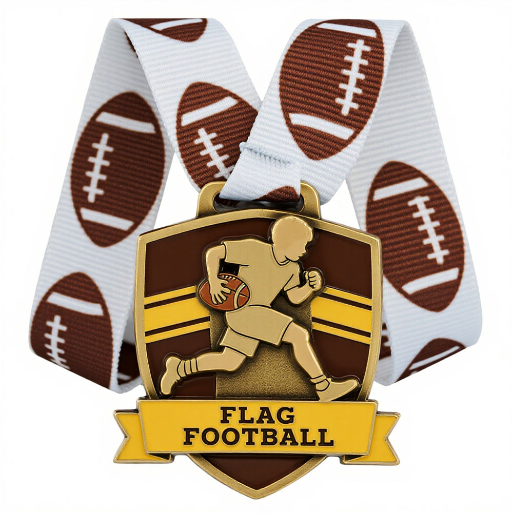 Gold Silver Sports Medals Zinc Alloy Personalized Logo Custom Enamel Award Medals Factory