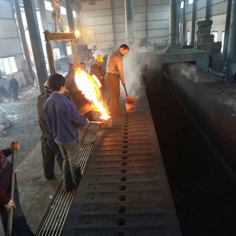 1596428175 molten metal pouring at casting foundry