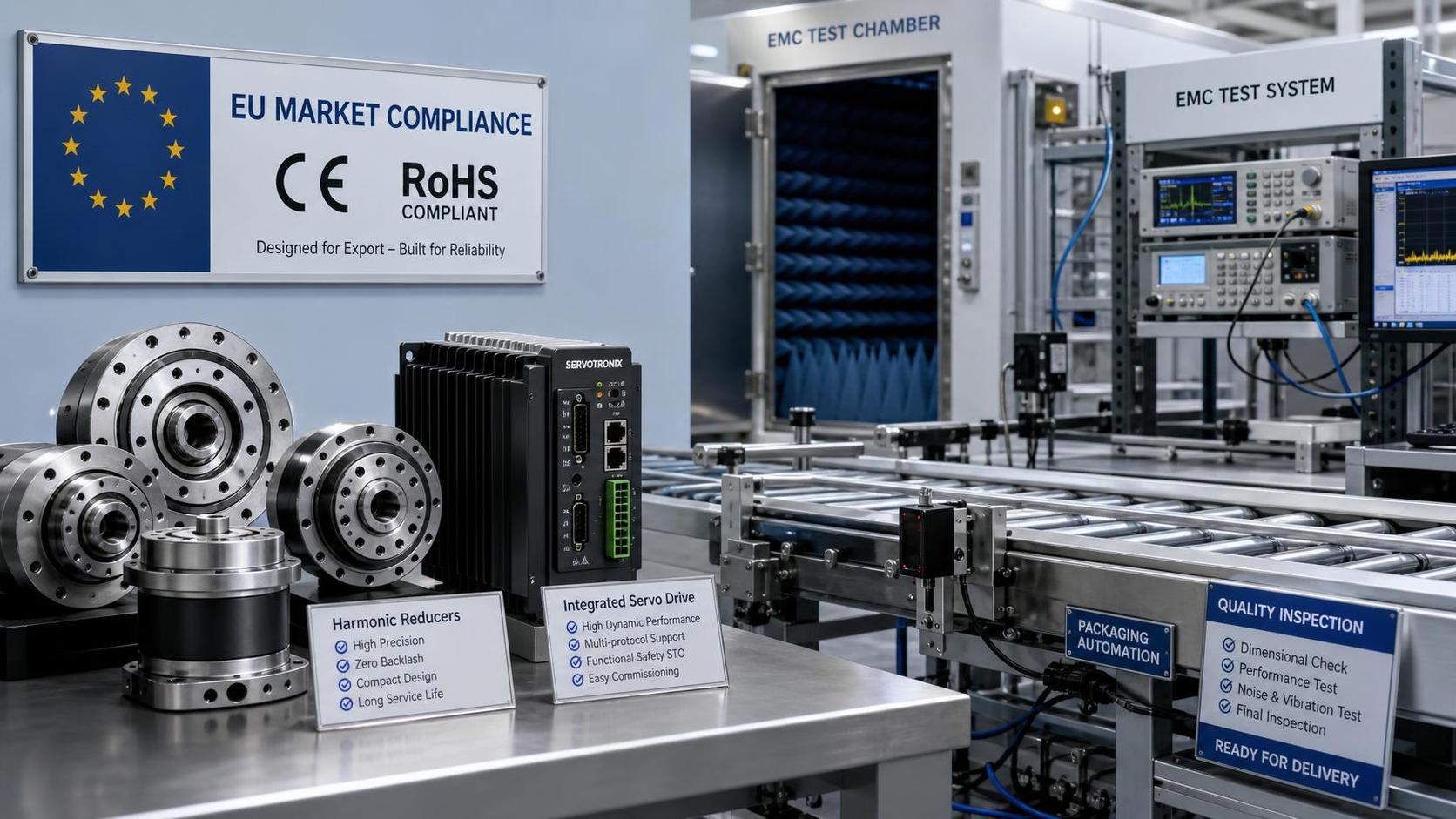 EU Mandates EMC Testing for Harmonic Drive Reducers