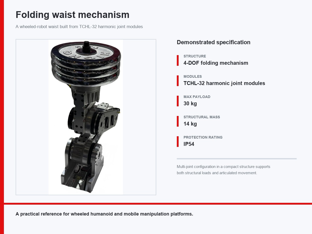 folding waist robot joint module folding waist robot joint module