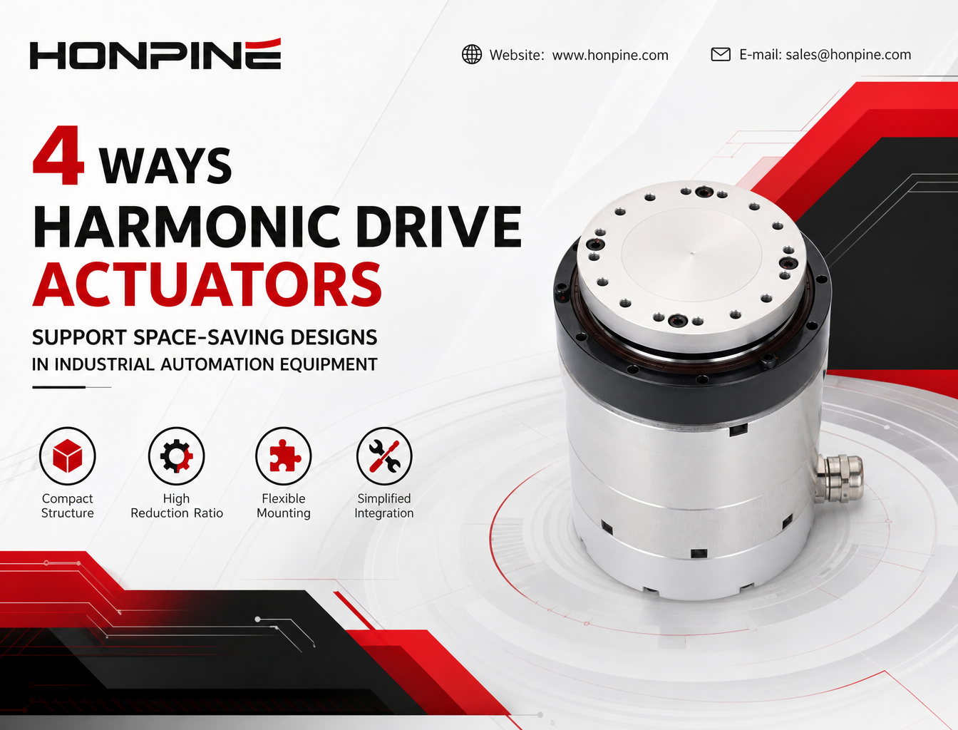 Why Are Harmonic Drive Actuators Ideal for Space-Constrained Industrial Automation Equipment?