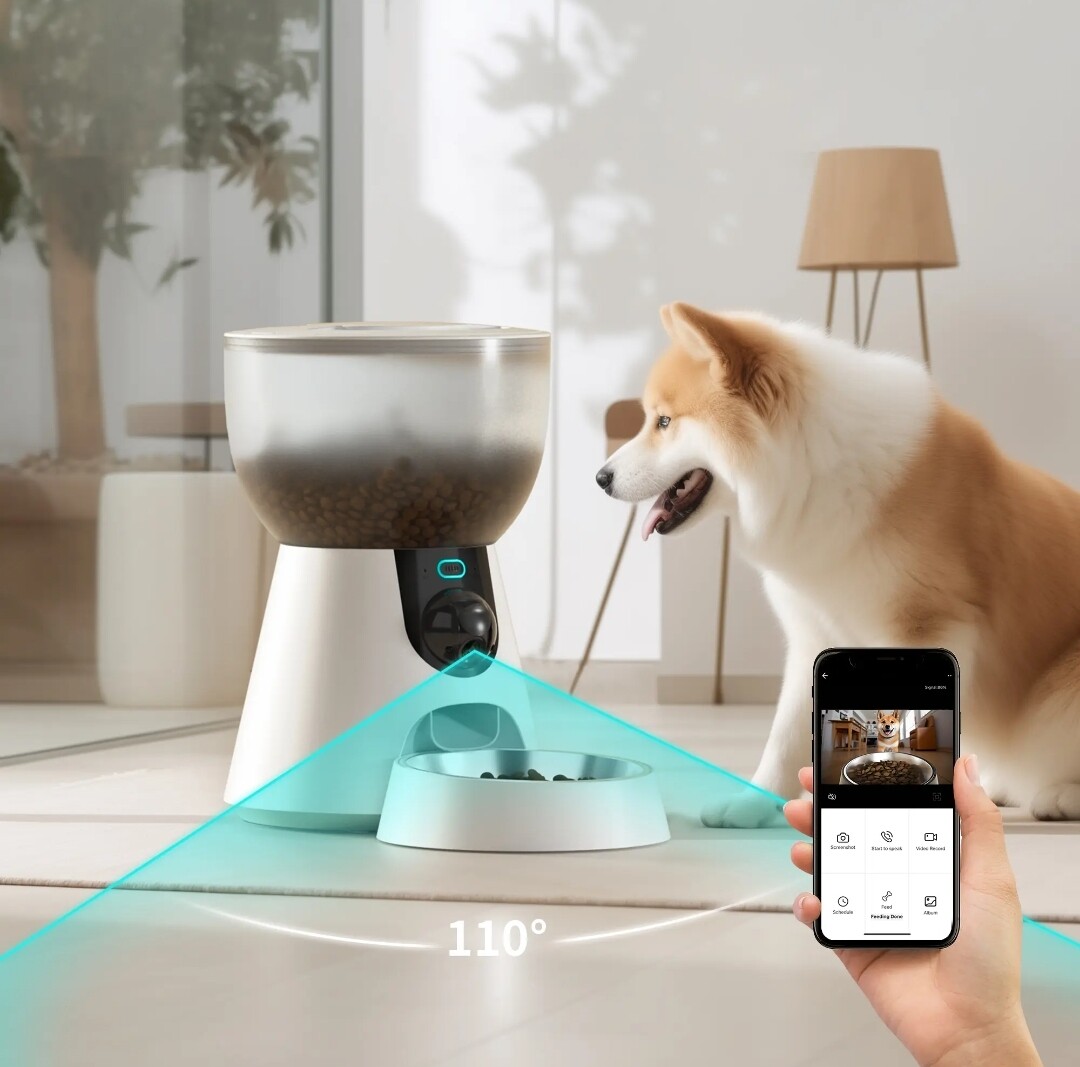 4L Smart Pet Feeder with 3MP Night Vision Camera Dog Cat Dry Food Anti-Jam Dispenser GFQ11 Series