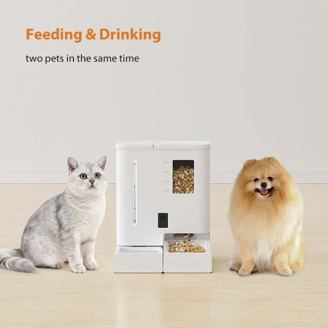 OEM 5L Dry food Smart Feeder+4L Waterer fountain Combo GFD21 Series | IoT Pet Tech Manufacturer