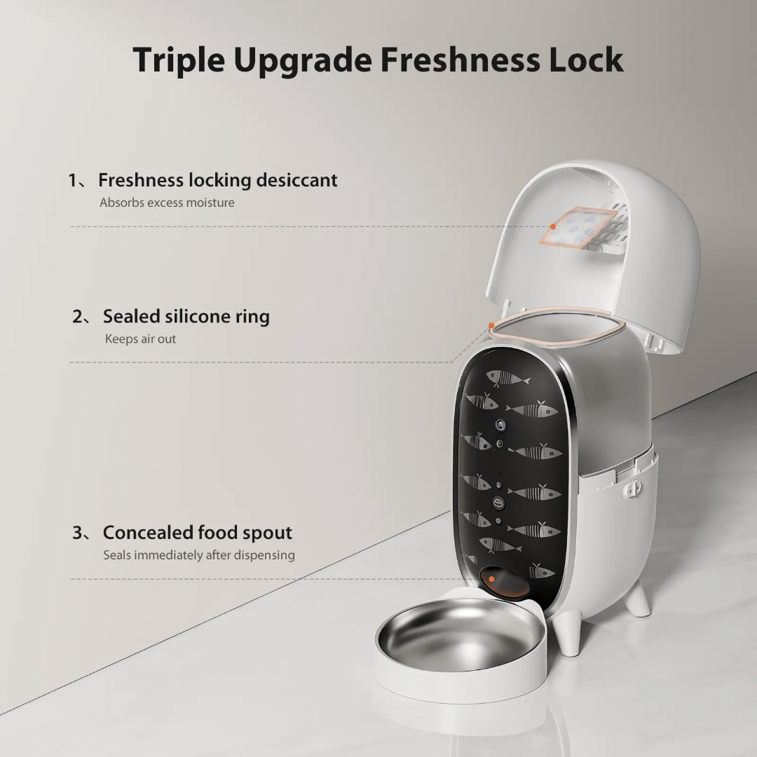 3L Dual Power Pet Smart Feeder Tuya App Dry Food Dispenser with WiFi Camera remote visible GFD20 Series