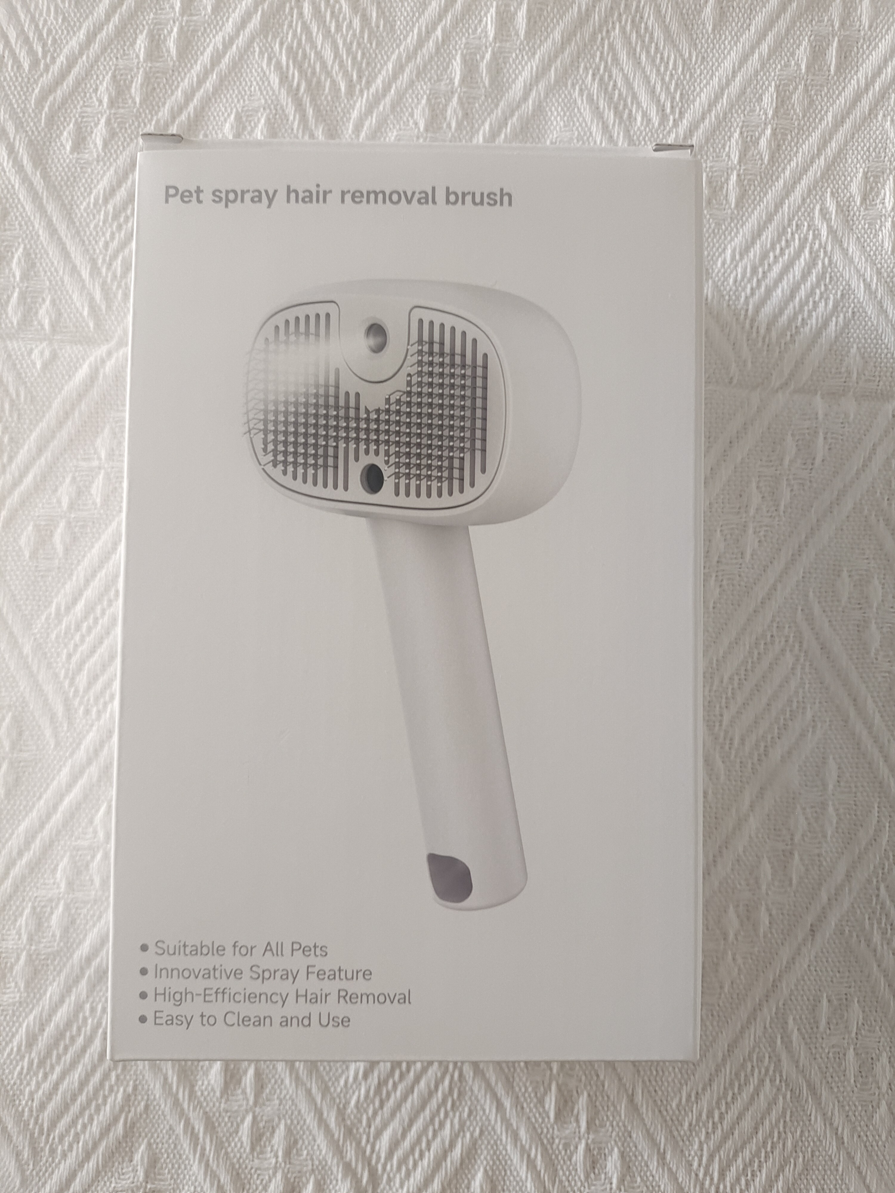 3in1 Smart UV Disinfection & 40ml Spray Pet Grooming Comb Floating Hair Brush with detachable handle storage GBC60