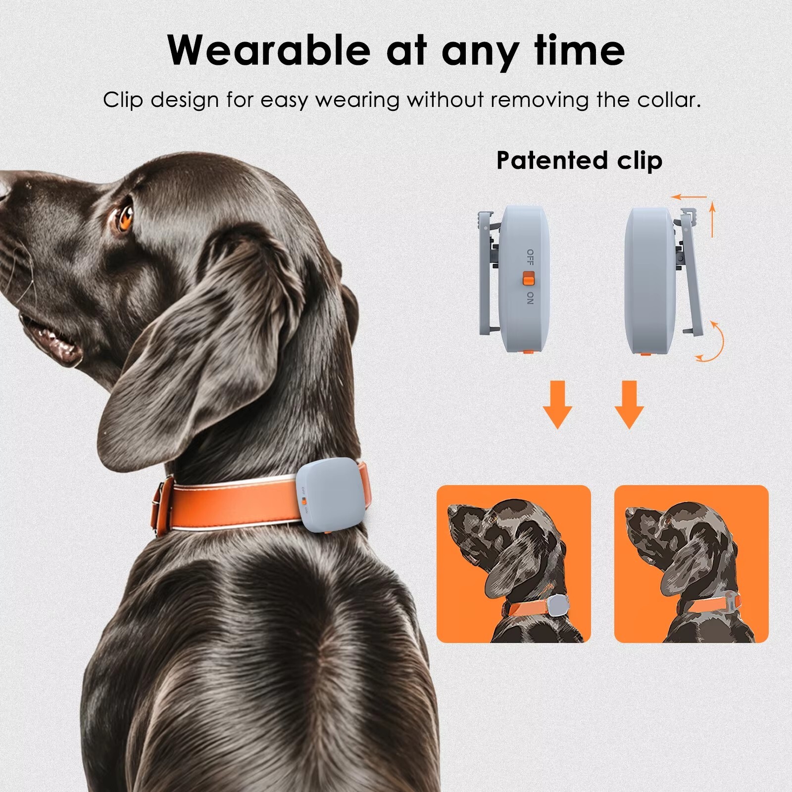Compact Vibration Dog Training Assistive Device GTB10