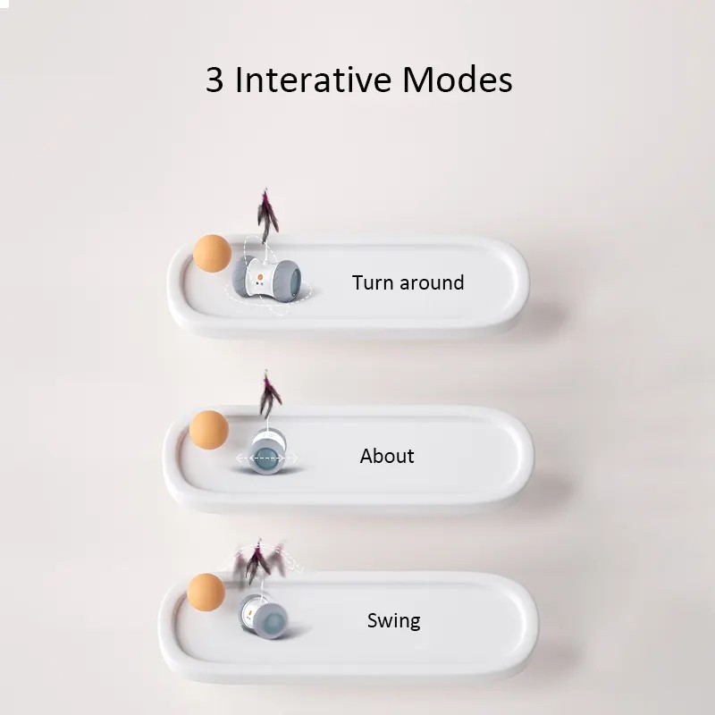 AI-Powered Interactive Pet Toy with Smart Obstacle Avoidance GTD75