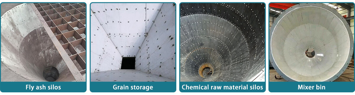 UHMWPE silo lining UHMWPE Chute Lining
