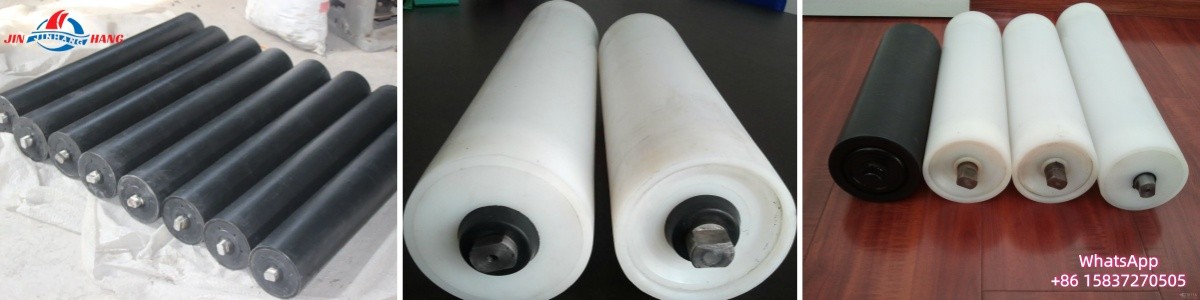 Wear-resistant UHMW-PE idler roller