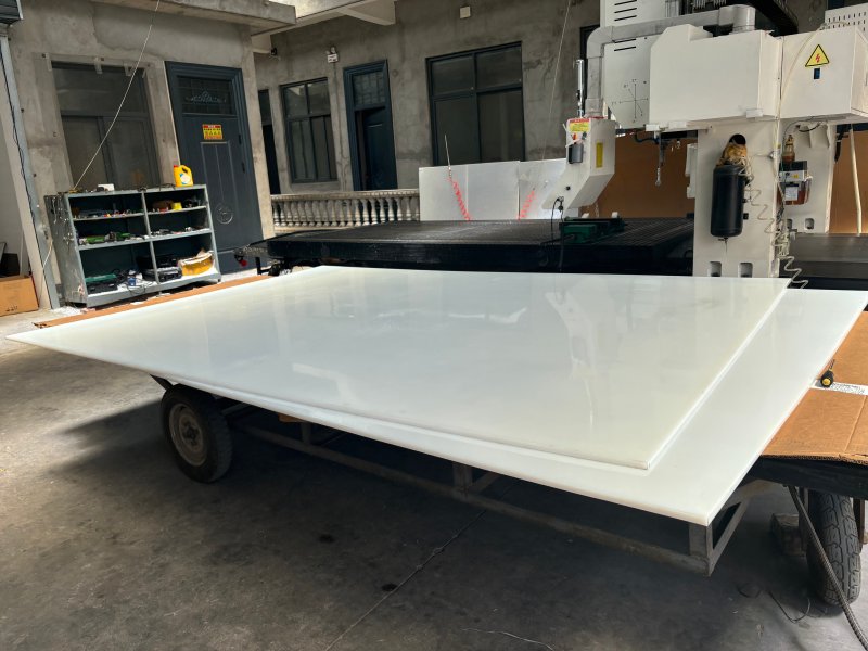 Is your UPE board made from virgin material or recycled material? What is the molecular weight, and can you provide a test report?