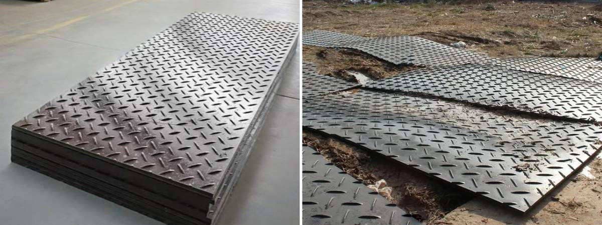 Polyethylene anti-slip road mats