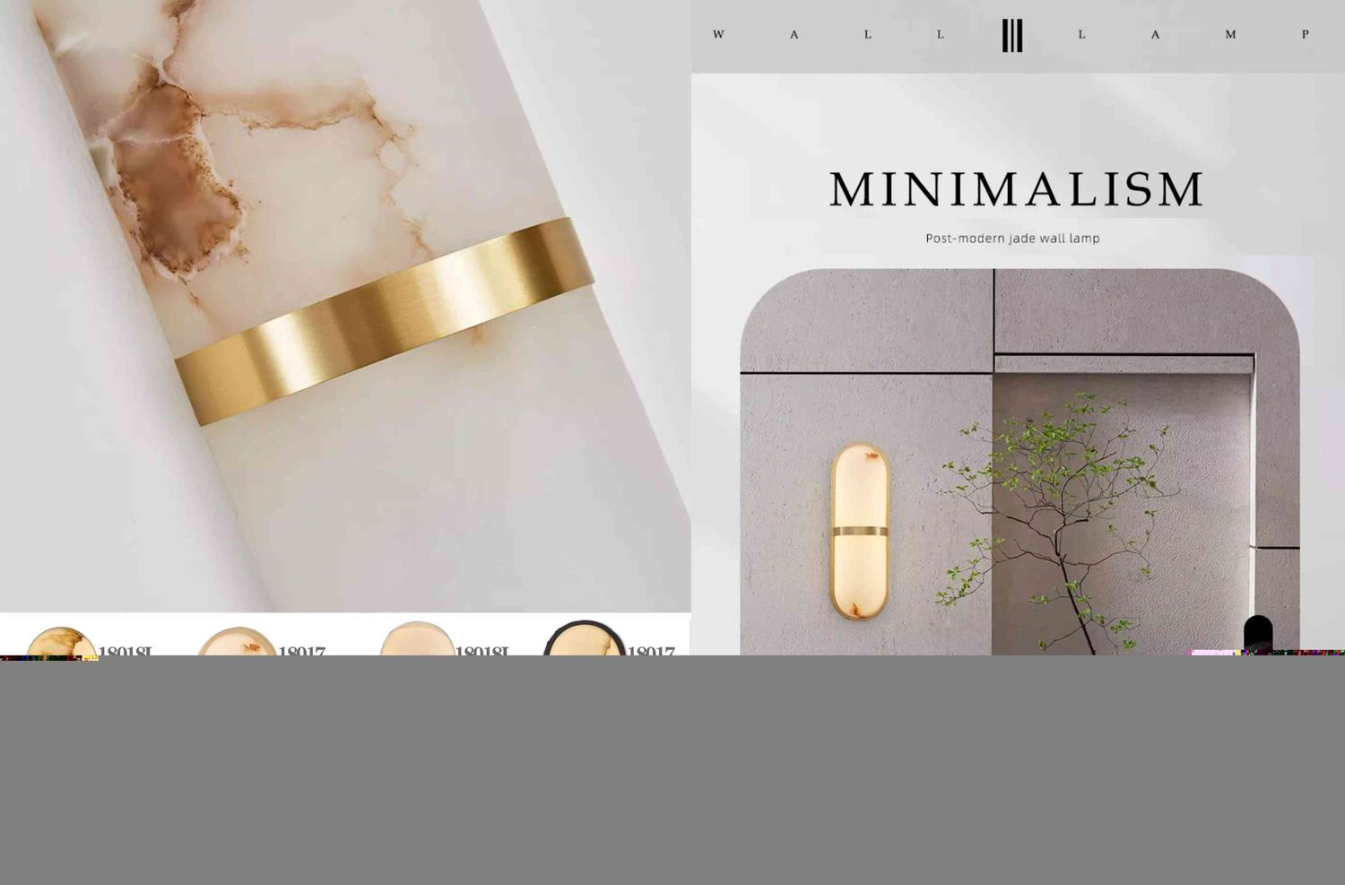 10017 MINIMALISM Post-Modern Jade Wall Lamp