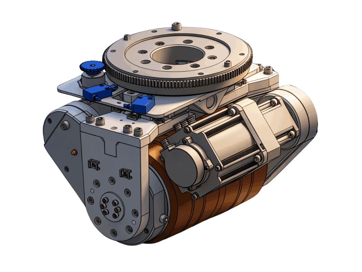 Differential Steering Two Drive Wheel DC Motor Actuator