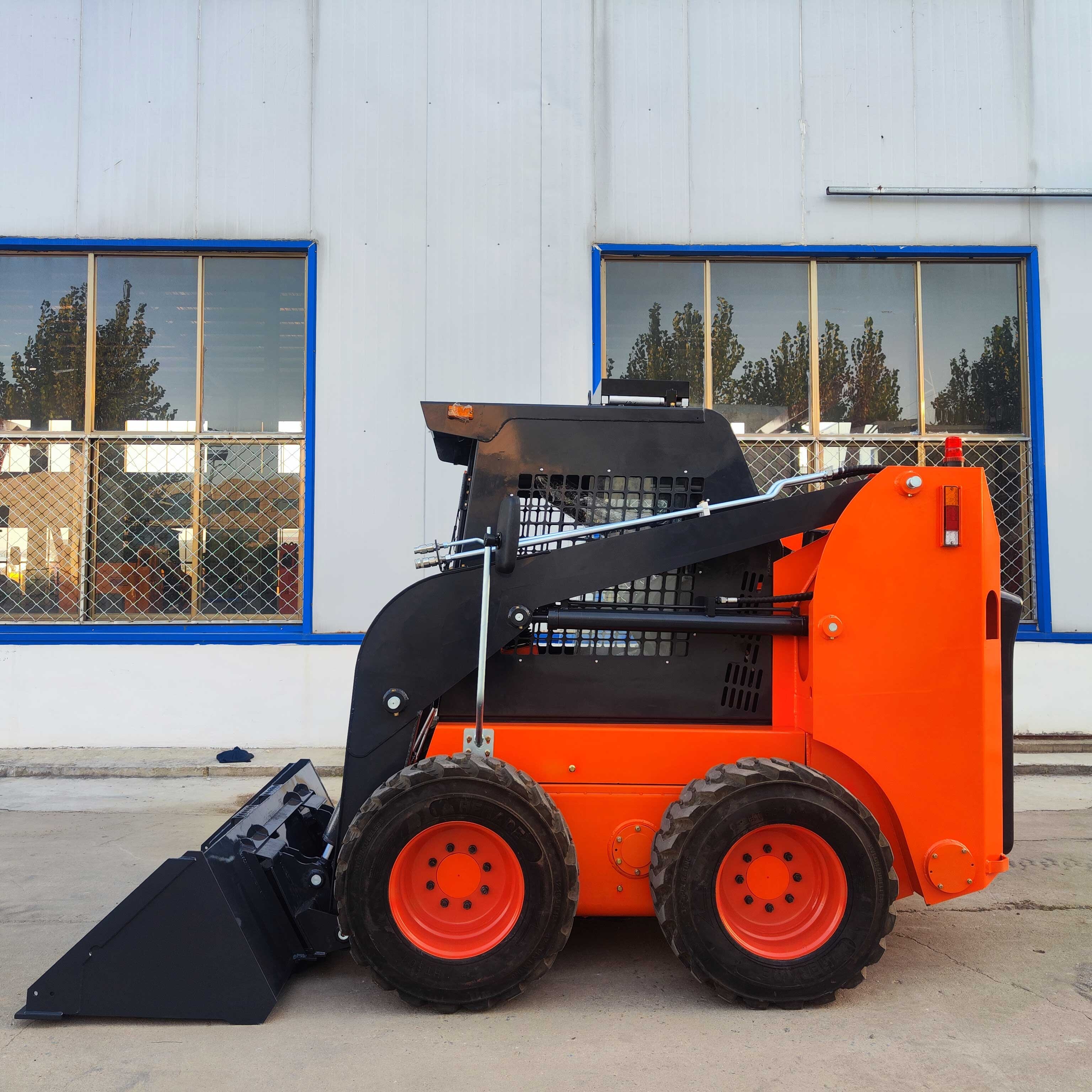 Diesel Gasoline Wheel Mini Front End Ride On Skid Steer Loader For Sale