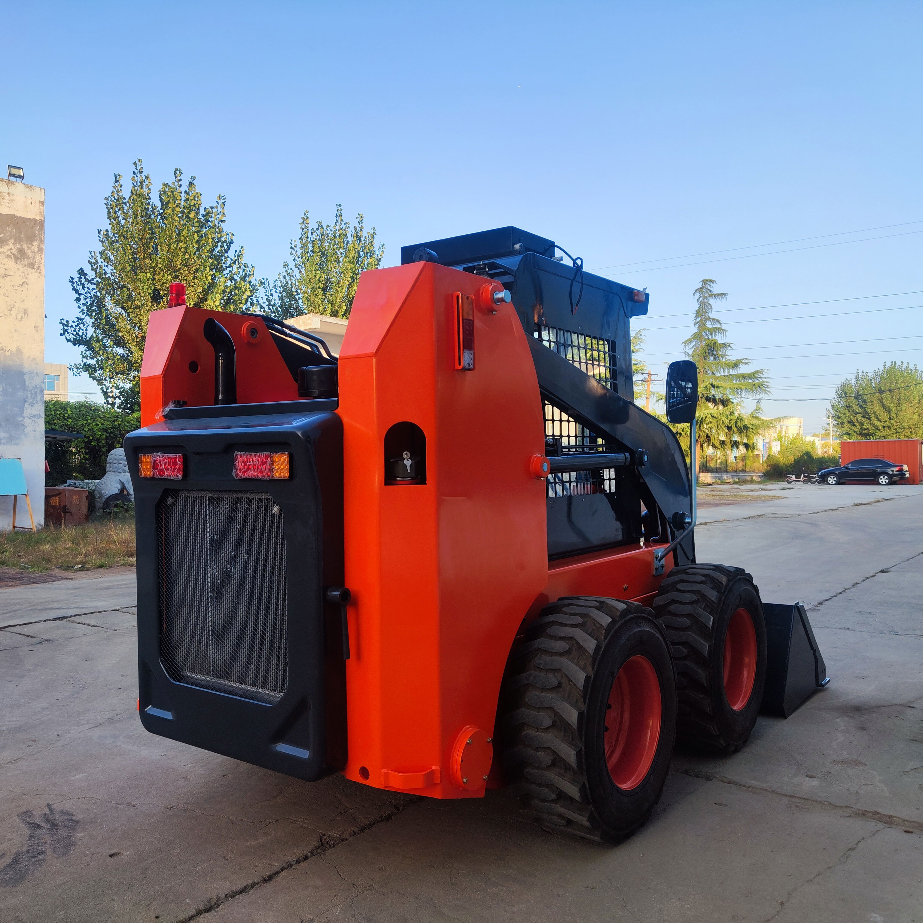 Diesel Gasoline Wheel Mini Front End Ride On Skid Steer Loader For Sale