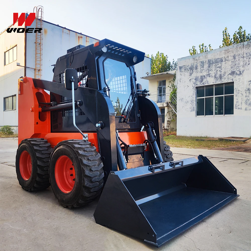 Diesel Gasoline Wheel Mini Front End Ride On Skid Steer Loader For Sale