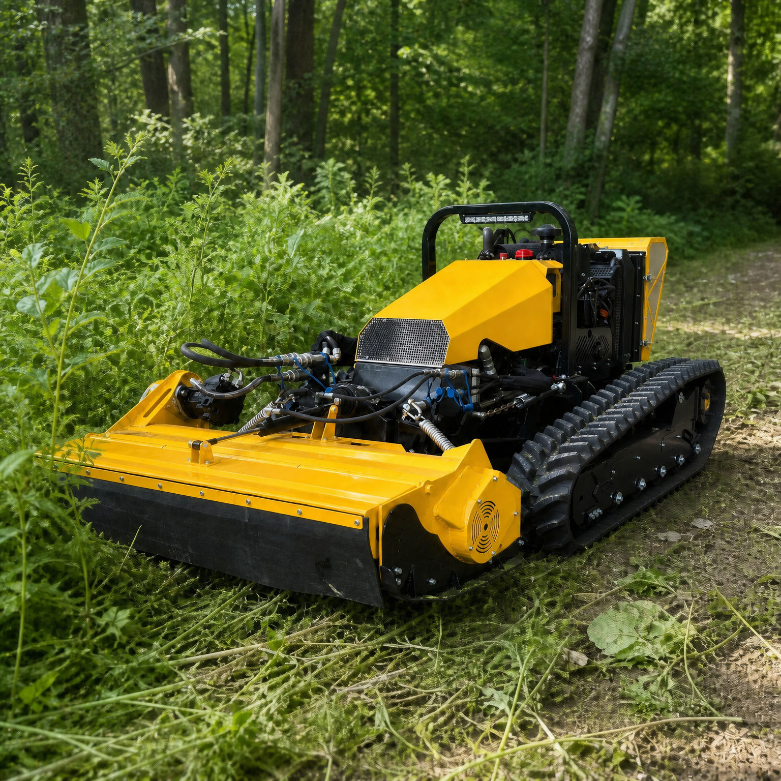 Large Remote Control Mower Diesel RC Lawn Mower for Big Area Grassland and Mowing