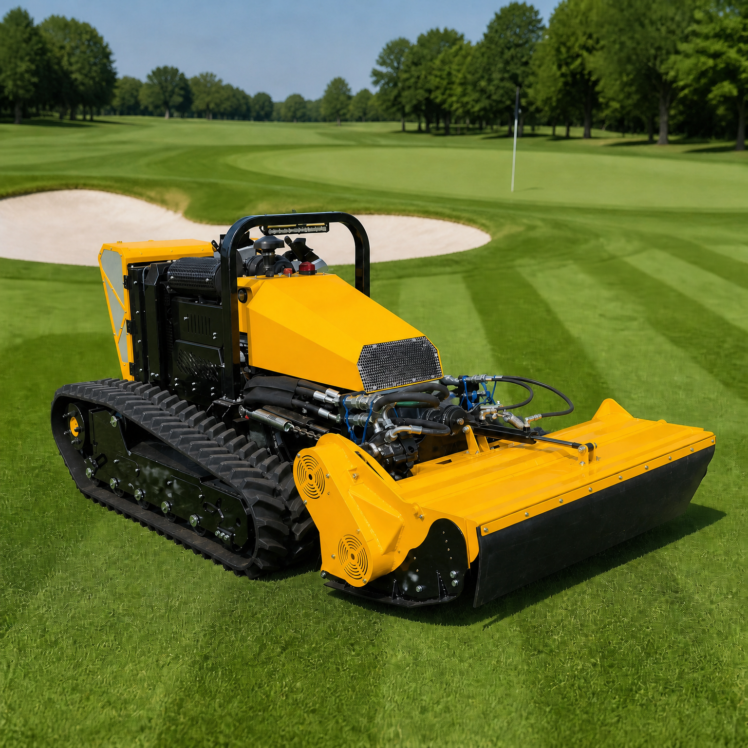 Large Remote Control Mower Diesel RC Lawn Mower for Big Area Grassland and Mowing