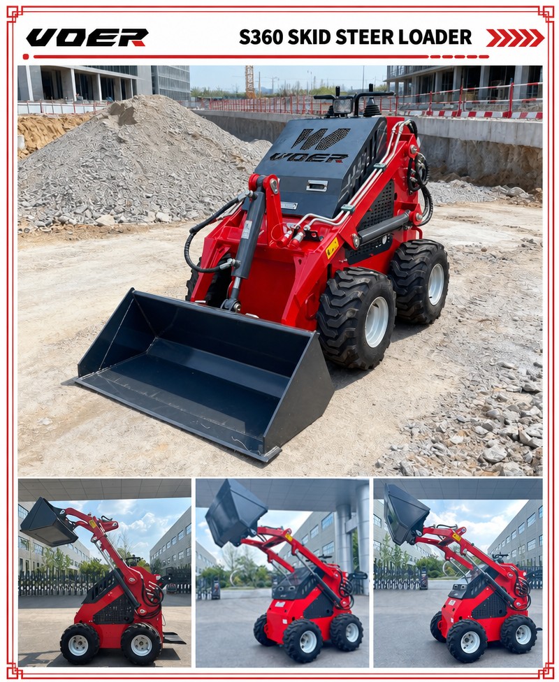 2 产品海报 Voer S360 迷你滑移装载机,紧凑型,880kg,汽油动力