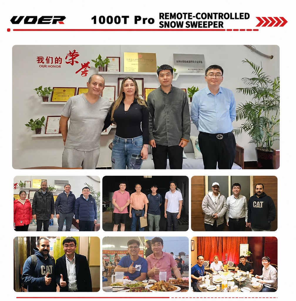 VOER 1000T-Pro 履带式扫雪机 - 宽度100 cm，深度60 cm，15 HP Loncin
