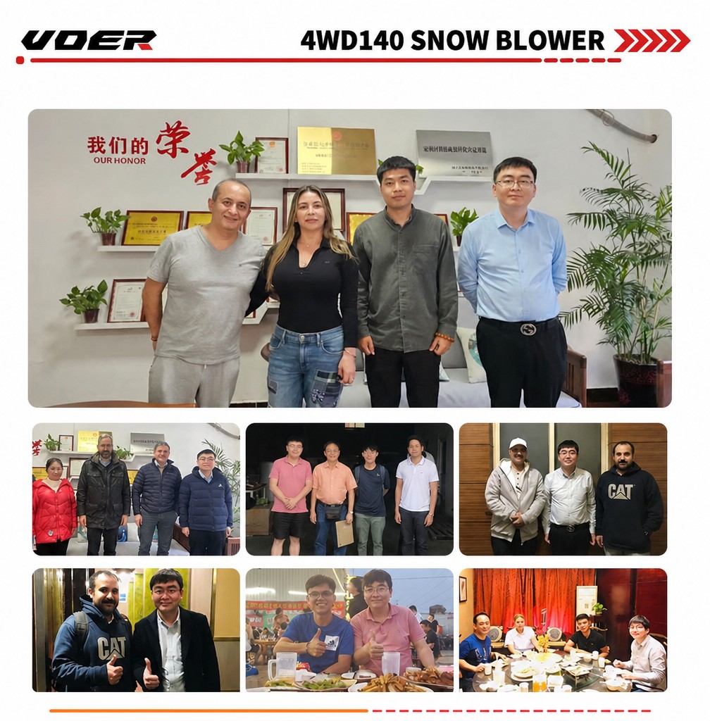 09 VOER 4WD140 驾驶式扫雪机 - 1,400 mm 清扫宽度,1,500 mm 推雪宽度,25 HP