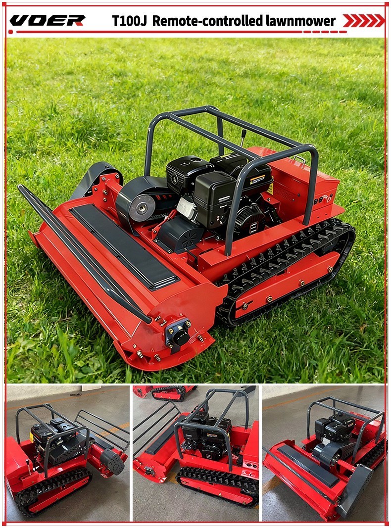 VOER T100J 遥控履带式割草机 – 15 HP 混合动力，1,000 mm 割幅
