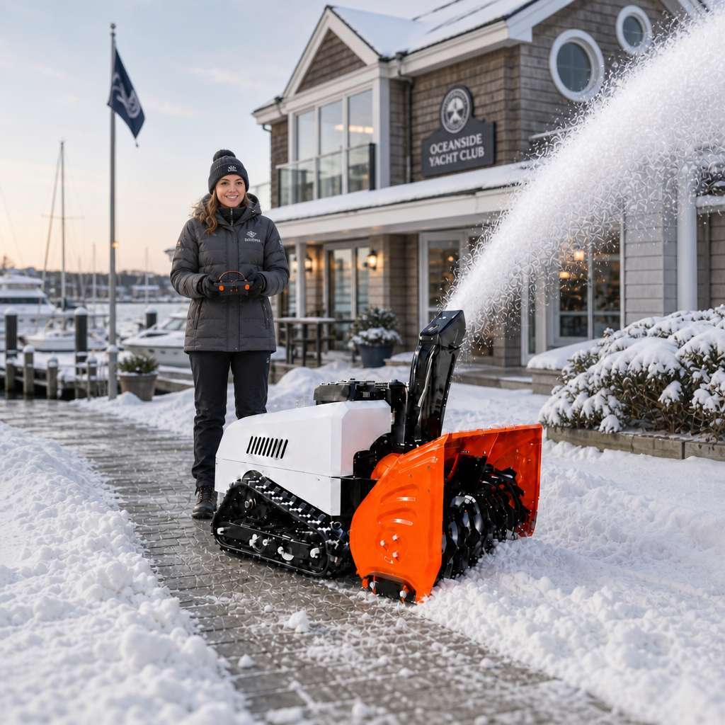 适用于私人场地的吹雪机：住宅车道和人行道清雪