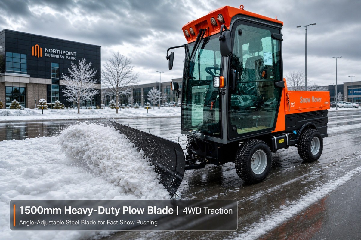 04_4WD140_1500mm推雪铲实拍_Snow_Plow 04_4WD140_1500mm推雪铲实拍_Snow_Plow