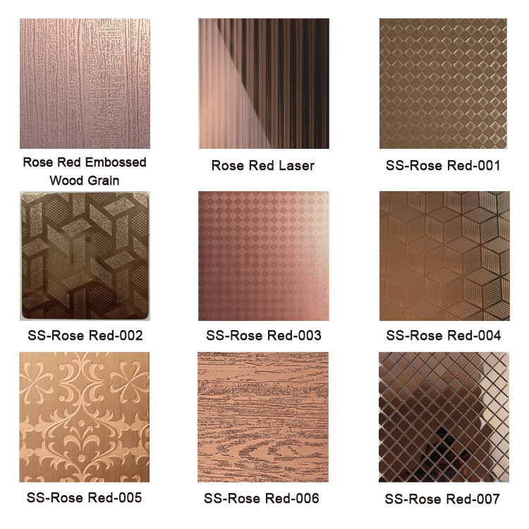 Rose Gold Stainless Steel Decorative Panels