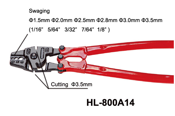 Max Φ3.5mm Swaging Crimping Tools HL-800A14“