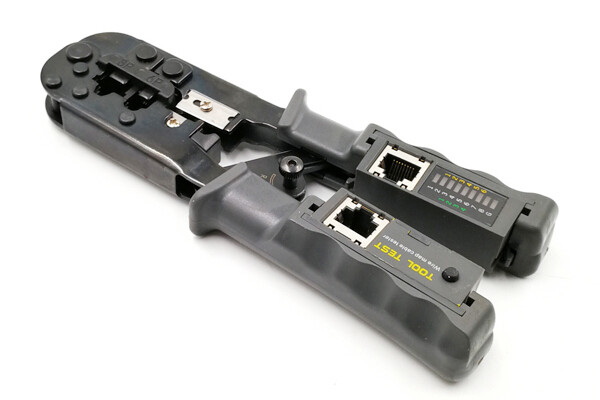 RJ45 RJ12 RJ11 Crimps & strips & Cuts & Cable Tester Tools HT-N568CR