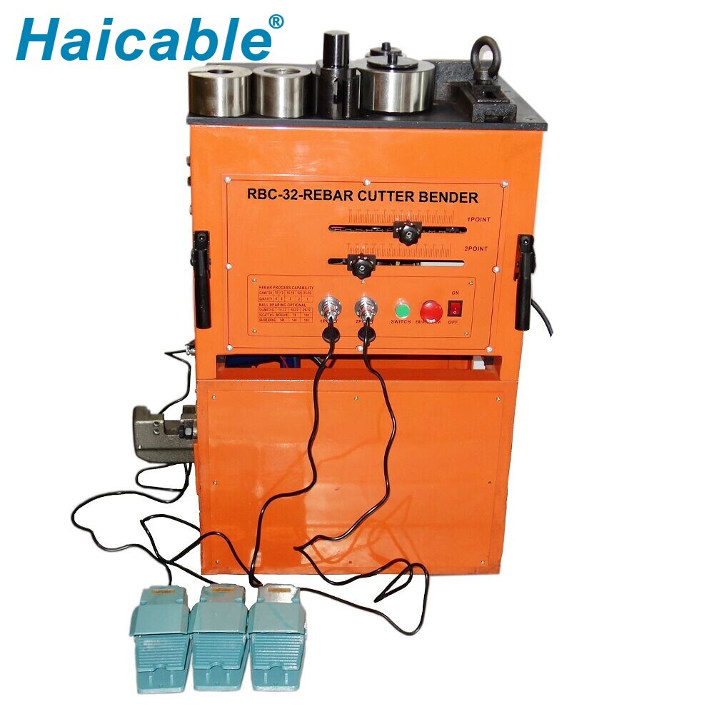 Multi-function Φ32mm Electric Rebar Bender & Cutter RBC-32