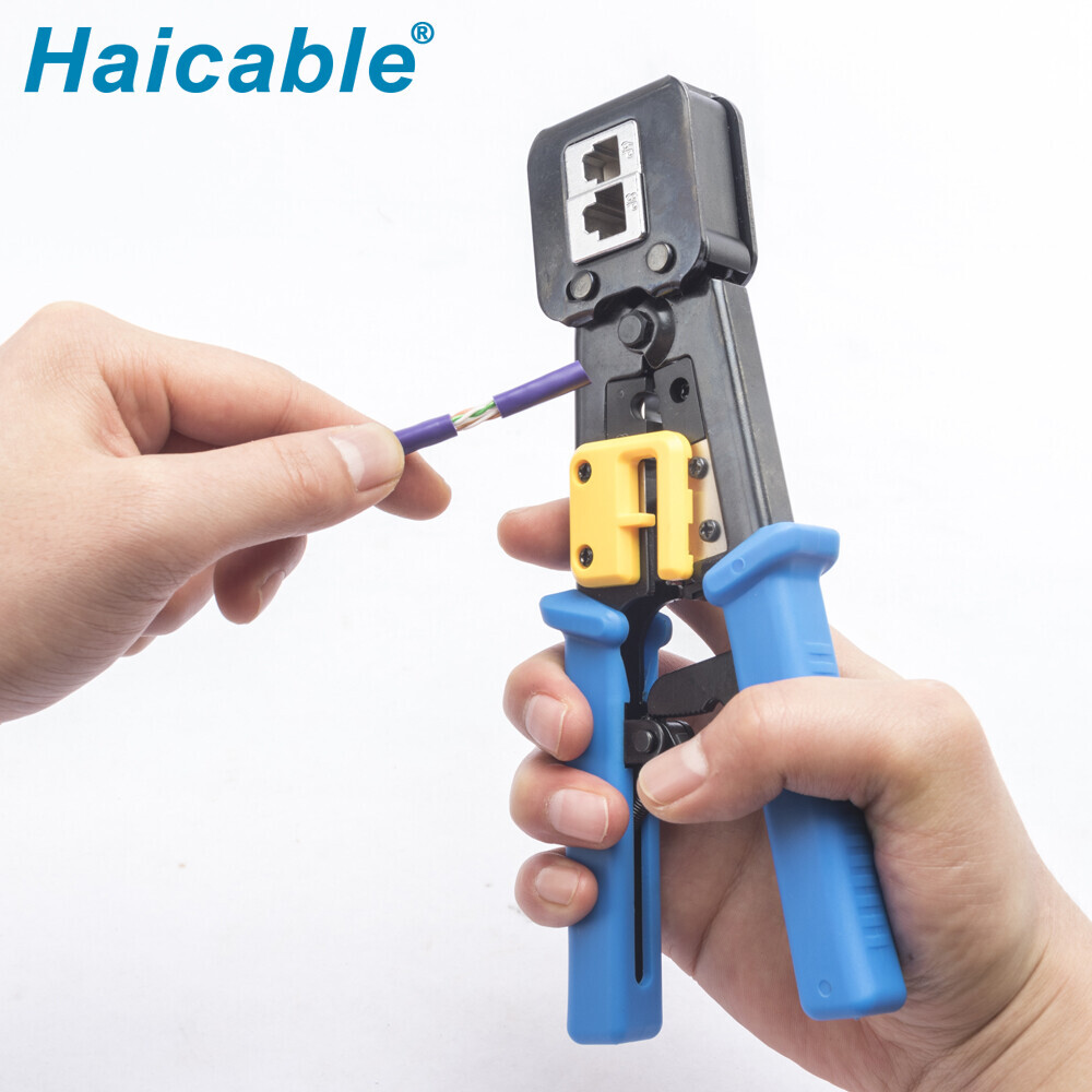 RJ45 / RJ12 Regular And End-Pass-Through Connectors Crimper HT-268R