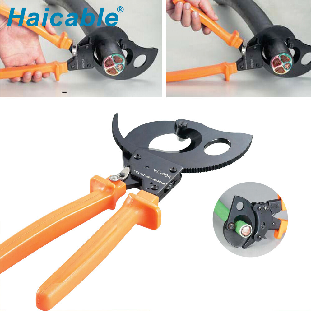 Max Φ60mm Cu/Al Cable Cutter VC-60A