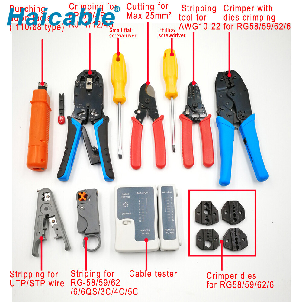 Network Tool Kit & Cable Tester HT-K4015